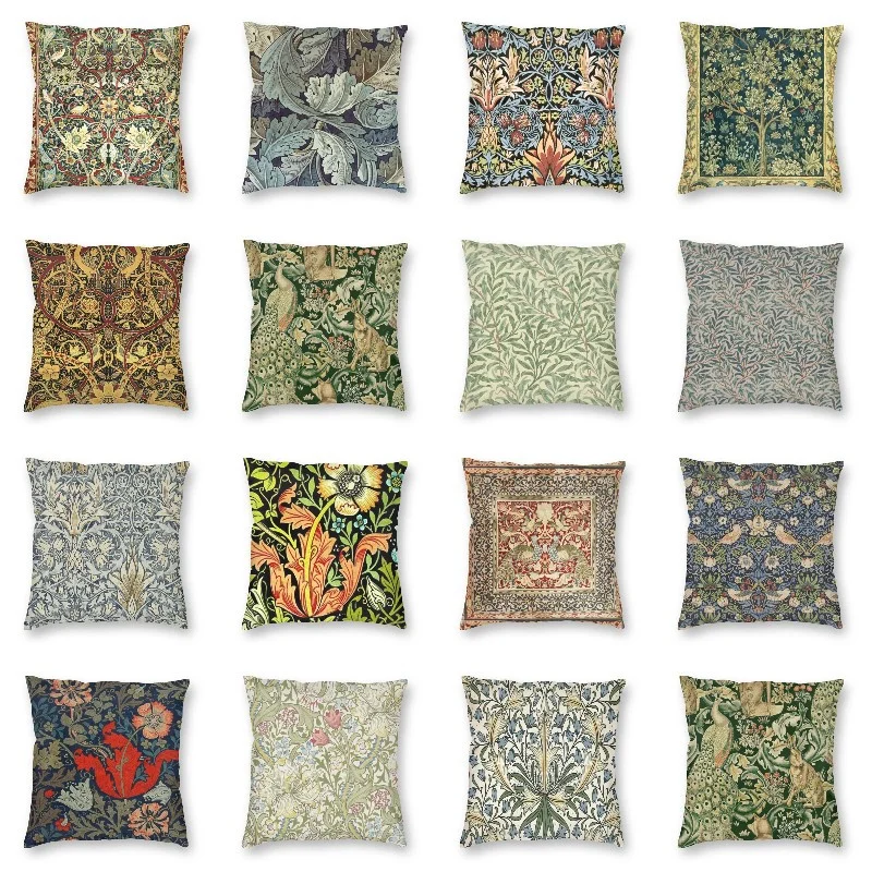 

Bohemian Pillowcase Botanical Colourful Geometric Decorative Home Linen Sofa Scandinavian Cushion Cover Printed 50x50 cm F232