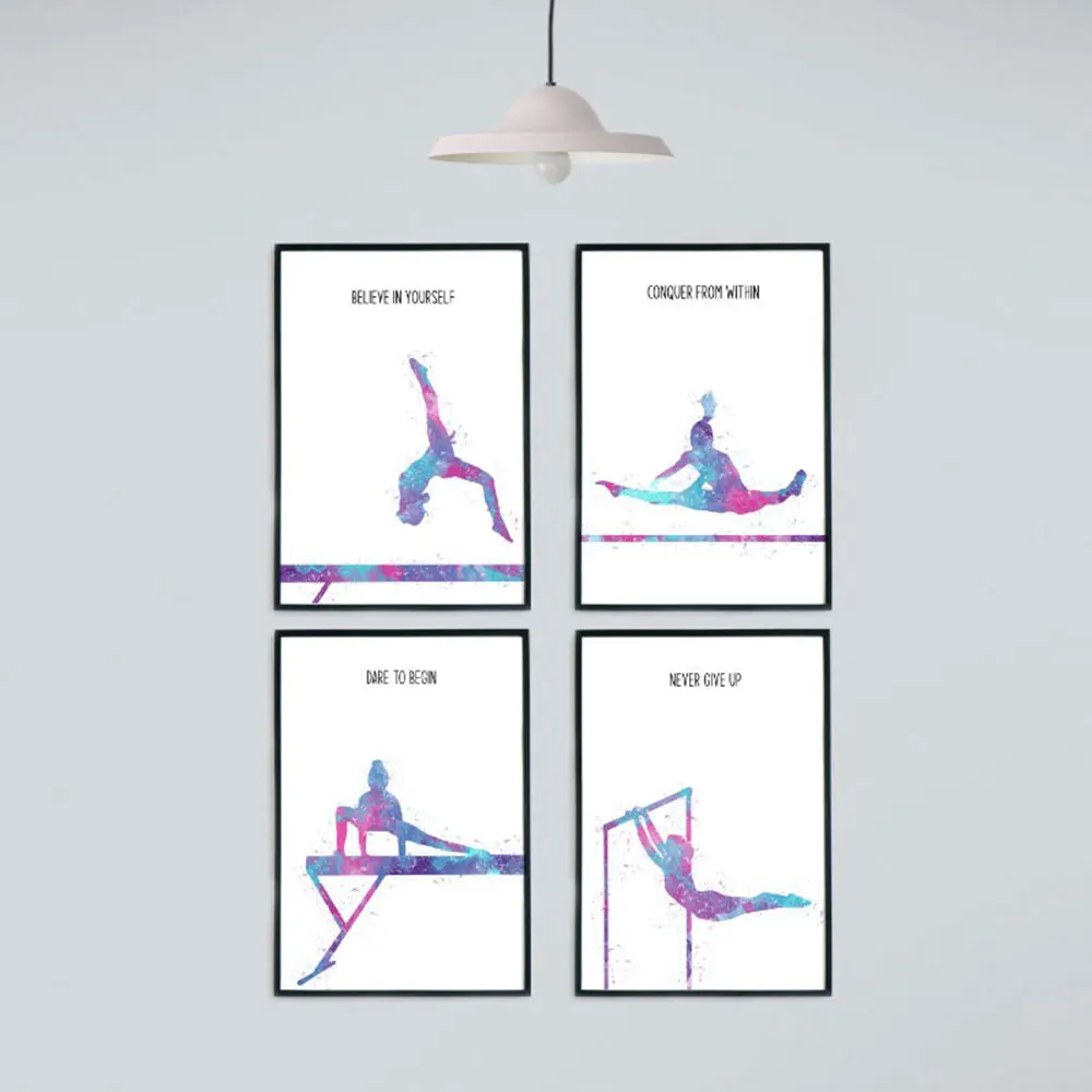 Artistic Gymnastics Poster And Print Motivational Quote Canvas Painting Wall Art Watercolor Picture for Room Interior Home Decor 
Artistic Gymnastics Poster And Print Motivational Quote Canvas Painting Wall Art Watercolor Picture for Room Interior Home Decor