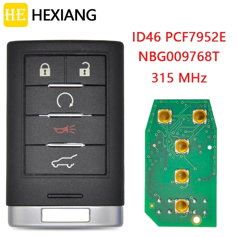 HE Xiang Car Remote Control Smart Key For Cadillac SRX CTS XTS DTS 2010-2014 ID46 PCF7952 315/433MHz Replacement Keyless Entry
HE Xiang Car Remote Control Smart Key For Cadillac SRX CTS XTS DTS 2010-2014 ID46 PCF7952 315/433MHz Replacement Keyless Entry