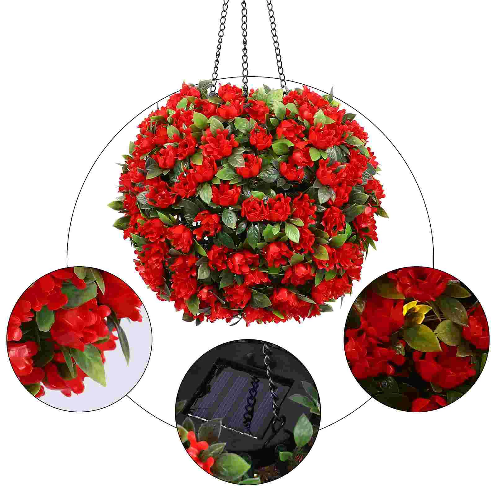 Wall Light Decor Solar Flower Ball Outdoor Lights LED Hanging Lamp Music Garden Red
Wall Light Decor Solar Flower Ball Outdoor Lights LED Hanging Lamp Music Garden Red