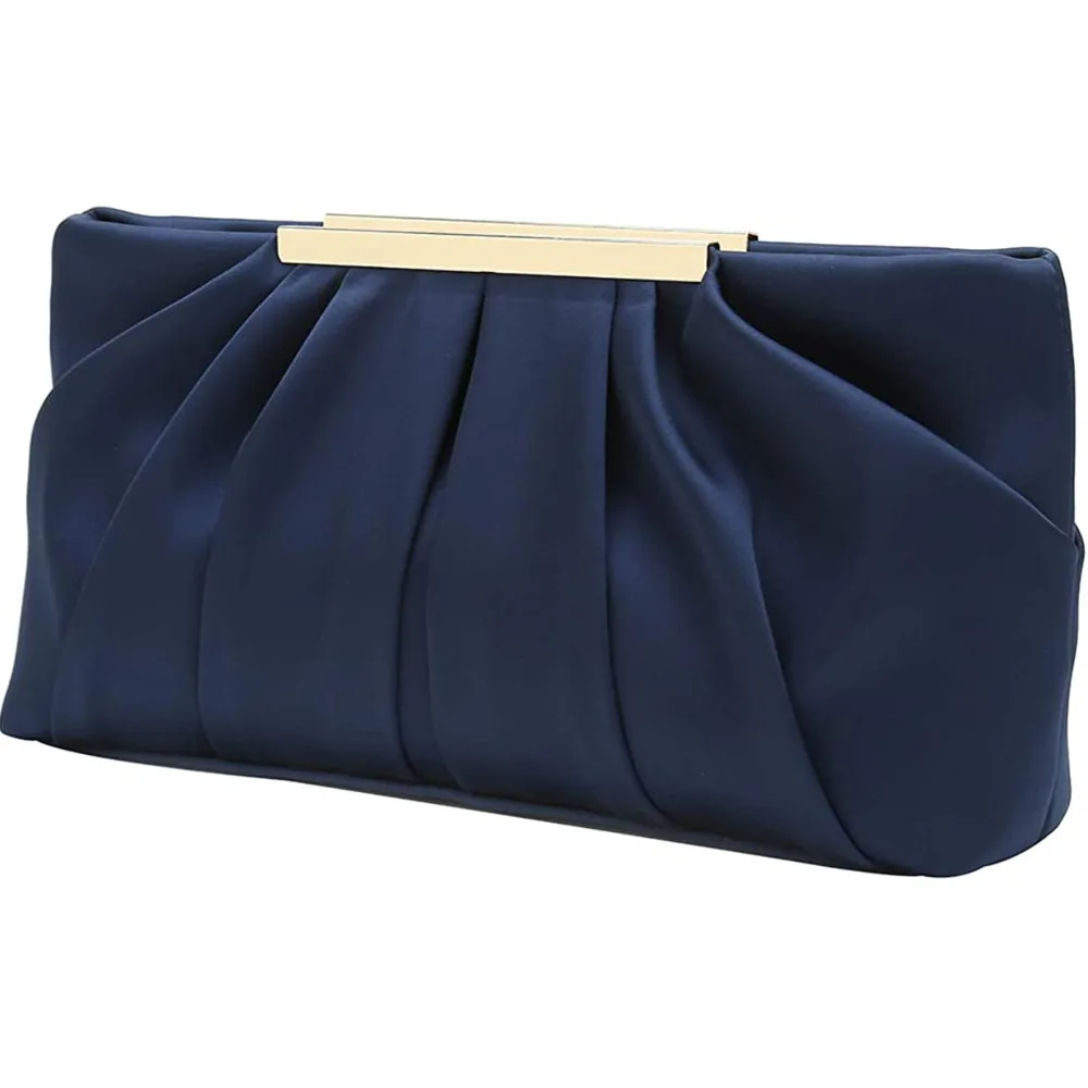 Clutch Evening Bag Elegant Pleated Satin Formal Handbag Simple Classy Purse for Women
Clutch Evening Bag Elegant Pleated Satin Formal Handbag Simple Classy Purse for Women