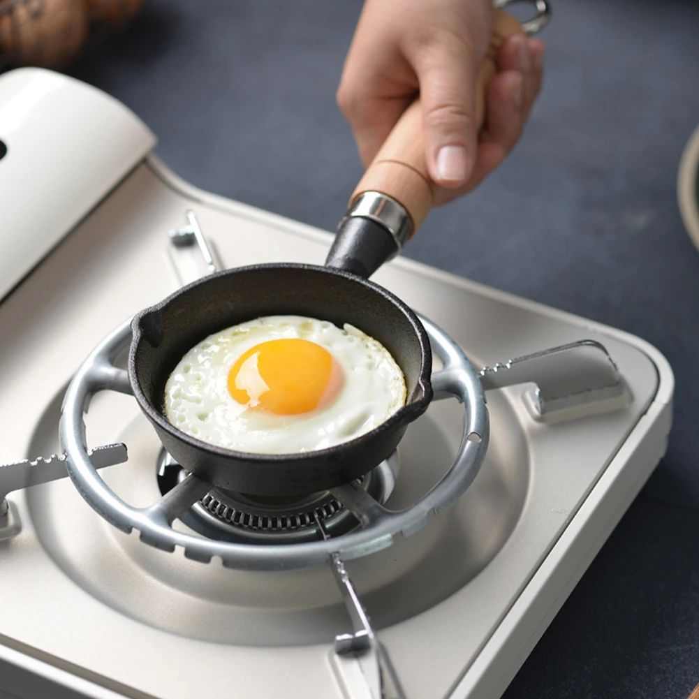 Portable Mini Cast Iron Frying Pan Non-stick Omelette Egg Dumpling Pan with Anti-scald Wooden Handle Hot Oil Pot Kitchen Cooking
Portable Mini Cast Iron Frying Pan Non-stick Omelette Egg Dumpling Pan with Anti-scald Wooden Handle Hot Oil Pot Kitchen Cooking
