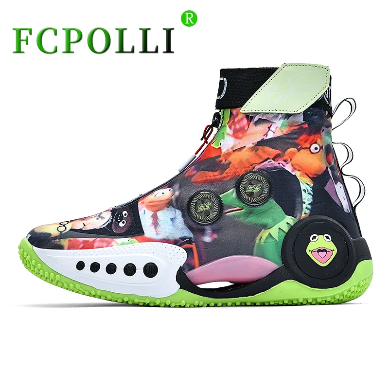

Super Cool Outdoor Sport Shoes for Men Women Quick Lacing Basketball Trainers Couples Wearable Basketball Boots Boys Gym Shoe