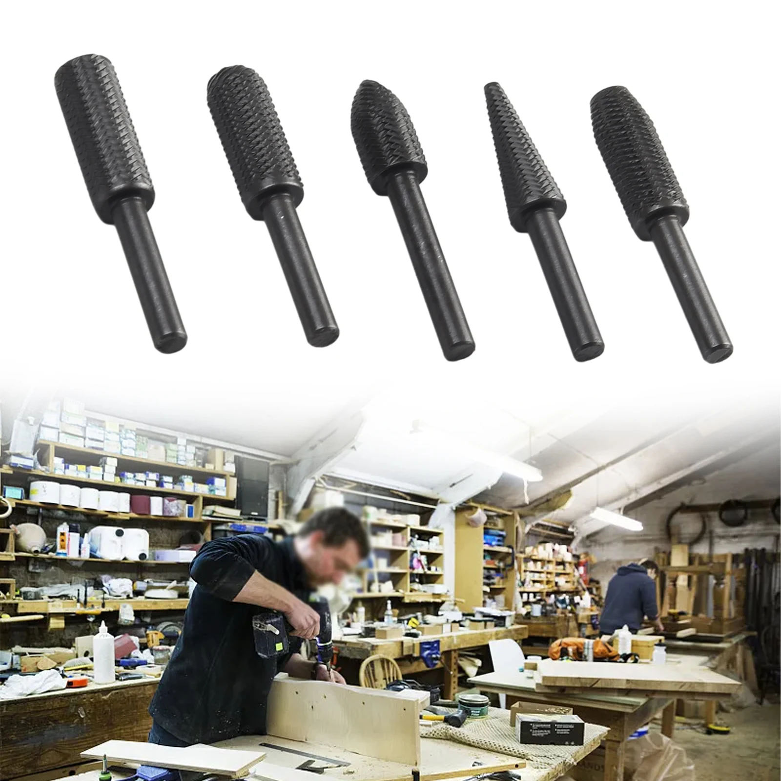 Precision Tools, 5Pcs Set Rotary Rasp File For Metal, Wood, And Plastic, Assorted Sizes For Grinding And Shaping
Precision Tools, 5Pcs Set Rotary Rasp File For Metal, Wood, And Plastic, Assorted Sizes For Grinding And Shaping