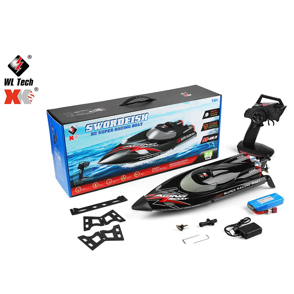 

Genuine WLtoys WL916 High Speed RC Boat 55km/h Remote Control Boats 2.4GHz Capsize Low Battery Alarm RC Boat Toy for Kids Adult