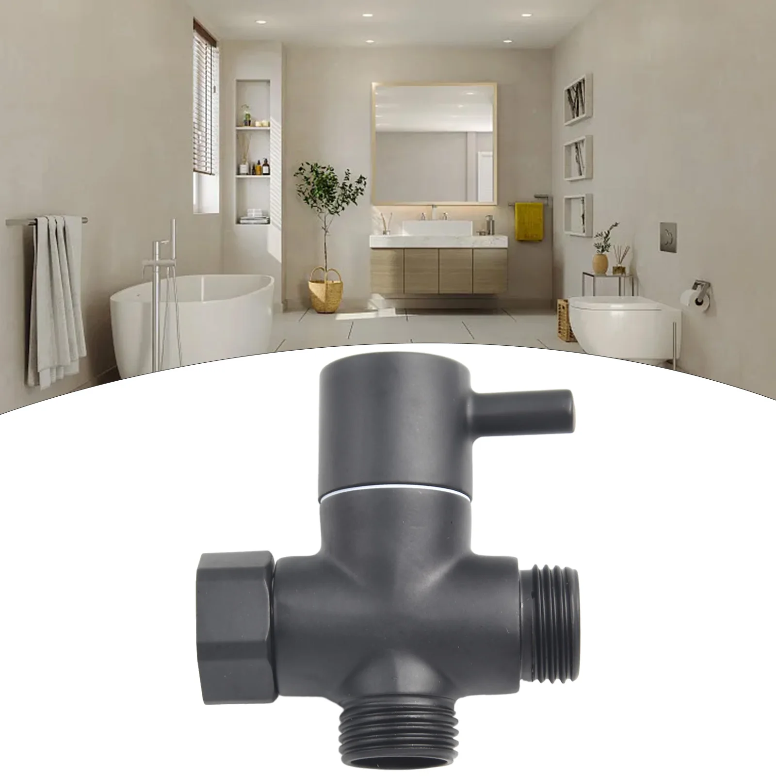1PCS Diverter Valve Black Brass T-adapter Converter G1/2in 3 Way Brass Diverter Valve For Shower Head Bathroom DIY Renovation
1PCS Diverter Valve Black Brass T-adapter Converter G1/2in 3 Way Brass Diverter Valve For Shower Head Bathroom DIY Renovation