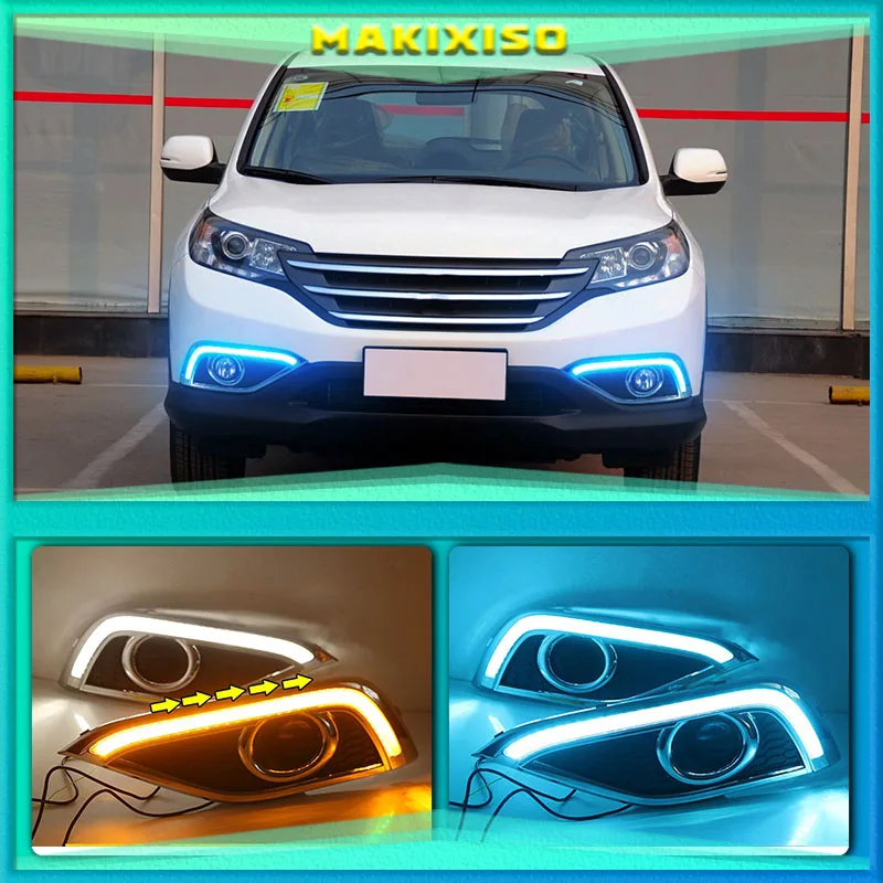LED Daytime Running Light For Honda CR-V CRV 2012 2013 2014 Waterproof 12V Yellow Turn Signal Indicator Light Bumper LED DRL
LED Daytime Running Light For Honda CR-V CRV 2012 2013 2014 Waterproof 12V Yellow Turn Signal Indicator Light Bumper LED DRL