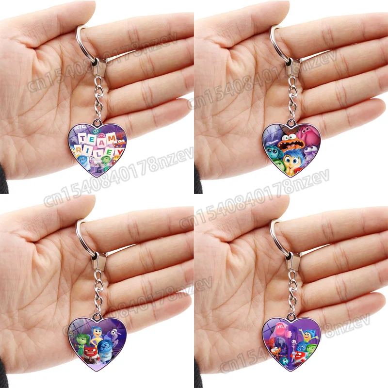 Cartoon Inside Out 2 Keychain Joy Sadness Anger Anime Cute Bag Pendant Decoration Double-sided Heart Key Chain for Kids Souvenir
Cartoon Inside Out 2 Keychain Joy Sadness Anger Anime Cute Bag Pendant Decoration Double-sided Heart Key Chain for Kids Souvenir