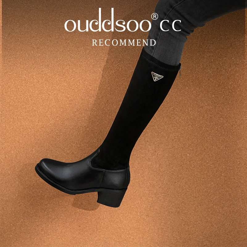 Ods Brand Ins Knee High Suede Autumn Winter Brown Round Toe Thick Heel Stretch Patchwork Casual Shoes Long Boots Ladies 40414243
Ods Brand Ins Knee High Suede Autumn Winter Brown Round Toe Thick Heel Stretch Patchwork Casual Shoes Long Boots Ladies 40414243
