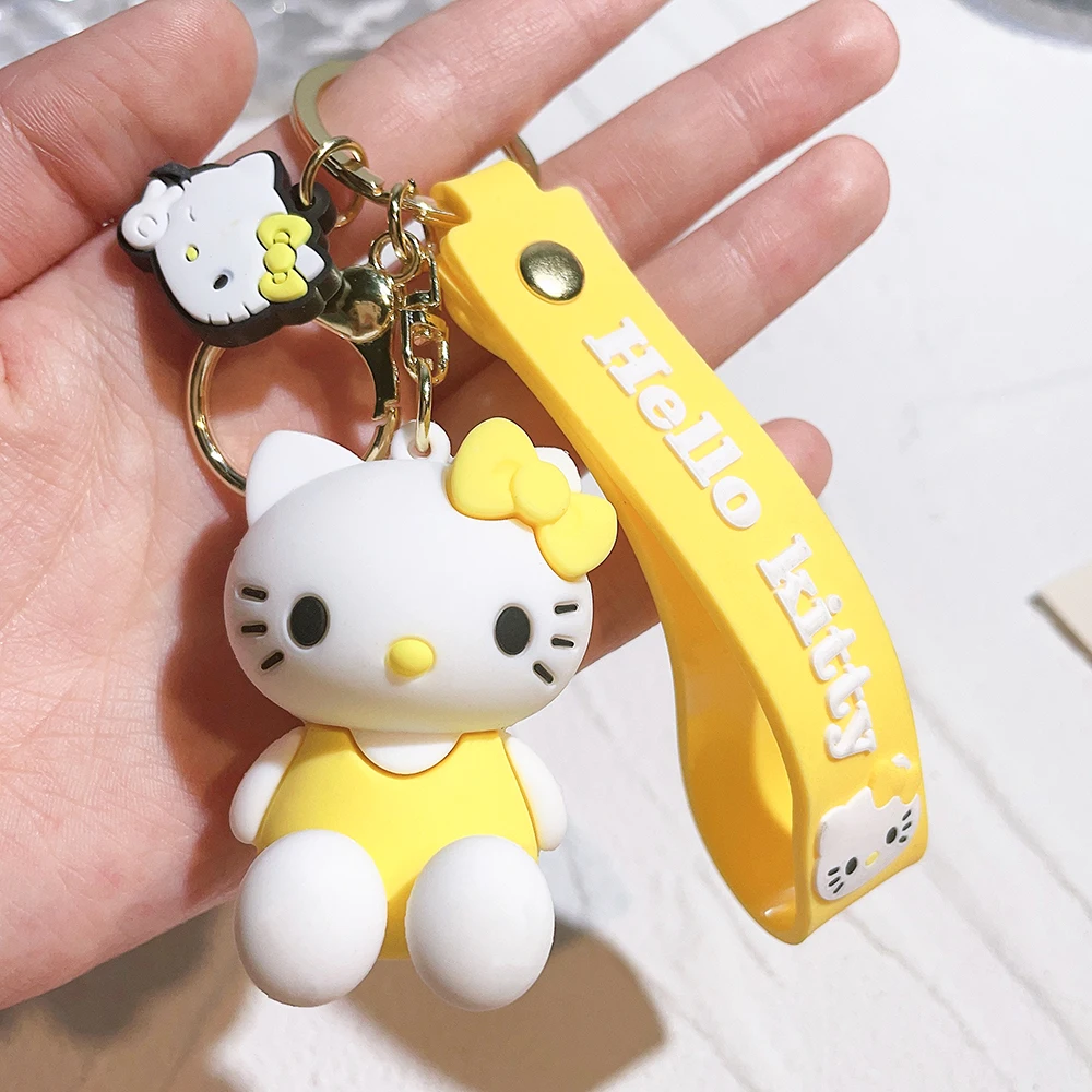 Hello Kitty Keychain Cartoon Doll Ornaments Sanrio Kawaii Kt Pvc Soft Rubber Child Bag Car Keyring Cosplay Accessories Gift Hello Kitty Keychain Cartoon Doll Ornaments Sanrio Kawaii Kt Pvc Soft Rubber Child Bag Car Keyring Cosplay Accessories Gift