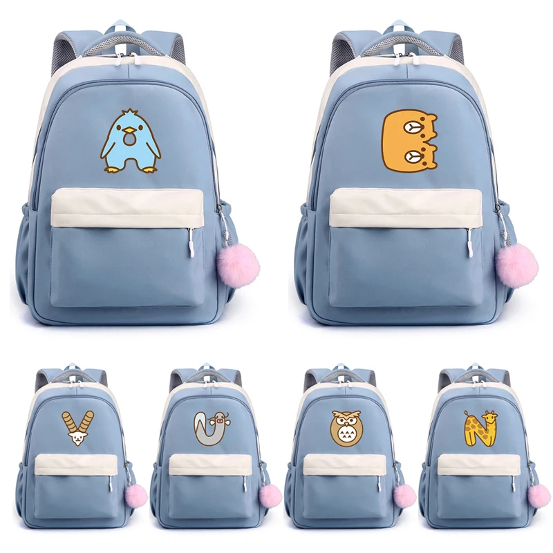 Lovely Animal 26 English Letters Backpack Children Girl Schoolbag Student Teen Kids Gift Women Travel Bagsback To School
Lovely Animal 26 English Letters Backpack Children Girl Schoolbag Student Teen Kids Gift Women Travel Bagsback To School