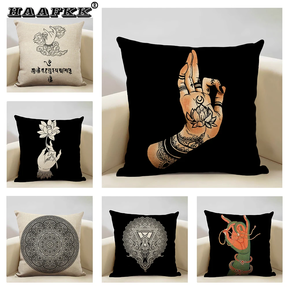 Декоративный Чехол для диванной подушки 45x45 см, льняная наволочка для подушки для гостиной, домашний декоративный чехол для подушки с принтом религиозной культуры
Декоративный Чехол для диванной подушки 45x45 см, льняная наволочка для подушки для гостиной, домашний декоративный чехол для подушки с принтом религиозной культуры