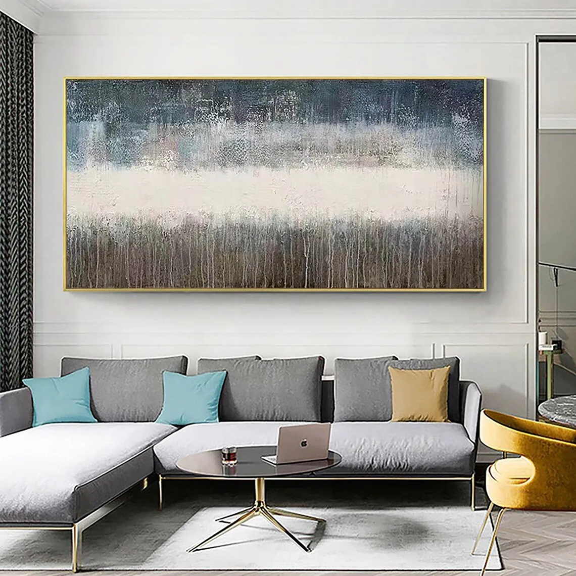 Large Minimalist Wall Art Gray Abstract Texture Painting Blue Texture Abstract Handmade Painting Contemporary Art Blue Painting
Large Minimalist Wall Art Gray Abstract Texture Painting Blue Texture Abstract Handmade Painting Contemporary Art Blue Painting