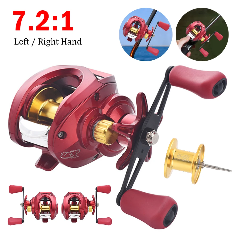 Ultralight Baitcasting Fishing Reel 7.2:1 Metal Reel Cup 10KG Max Drag Power Spinning Wheel Fishing Coil Shallow Spool
Ultralight Baitcasting Fishing Reel 7.2:1 Metal Reel Cup 10KG Max Drag Power Spinning Wheel Fishing Coil Shallow Spool
