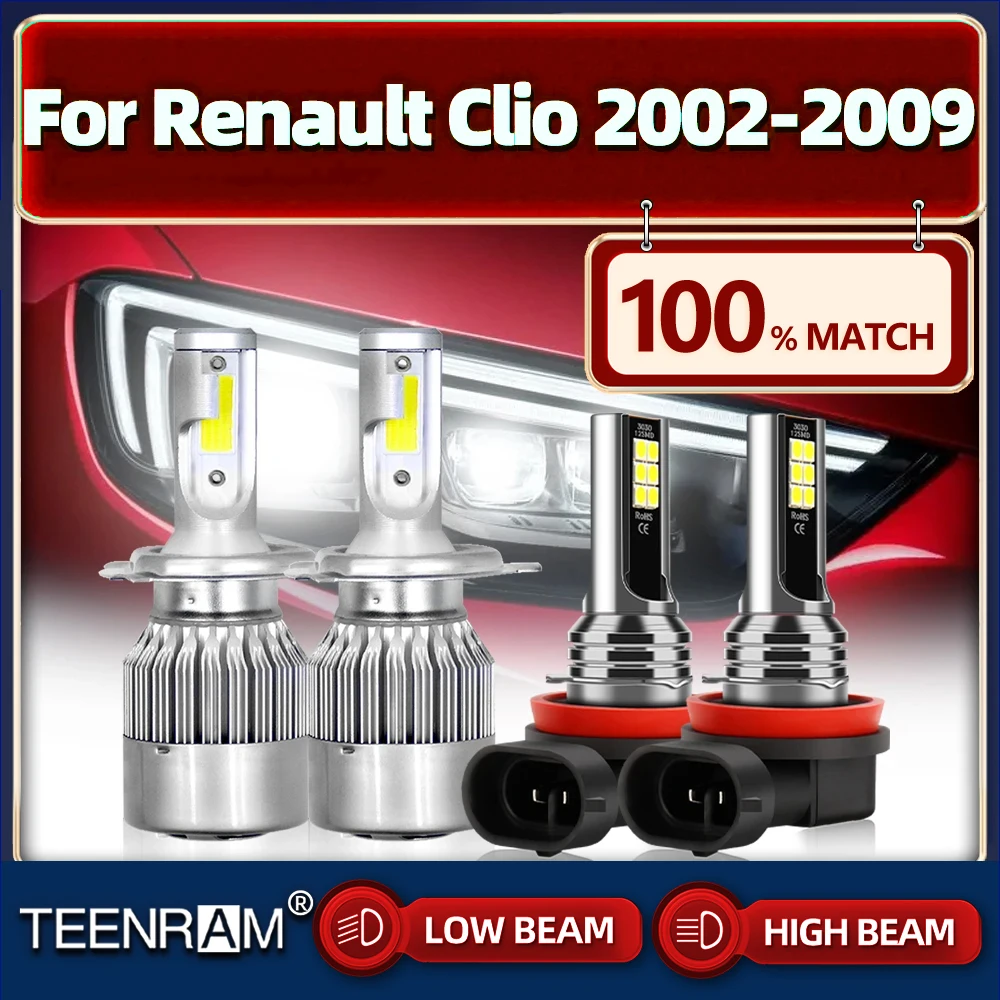 40000LM H4 Canbus LED Car Headlight Bulb H11 Auto Fog Light 12V 6000K For Renault Clio 2002 2003 2004 2005 2006 2007 2008 2009
40000LM H4 Canbus LED Car Headlight Bulb H11 Auto Fog Light 12V 6000K For Renault Clio 2002 2003 2004 2005 2006 2007 2008 2009