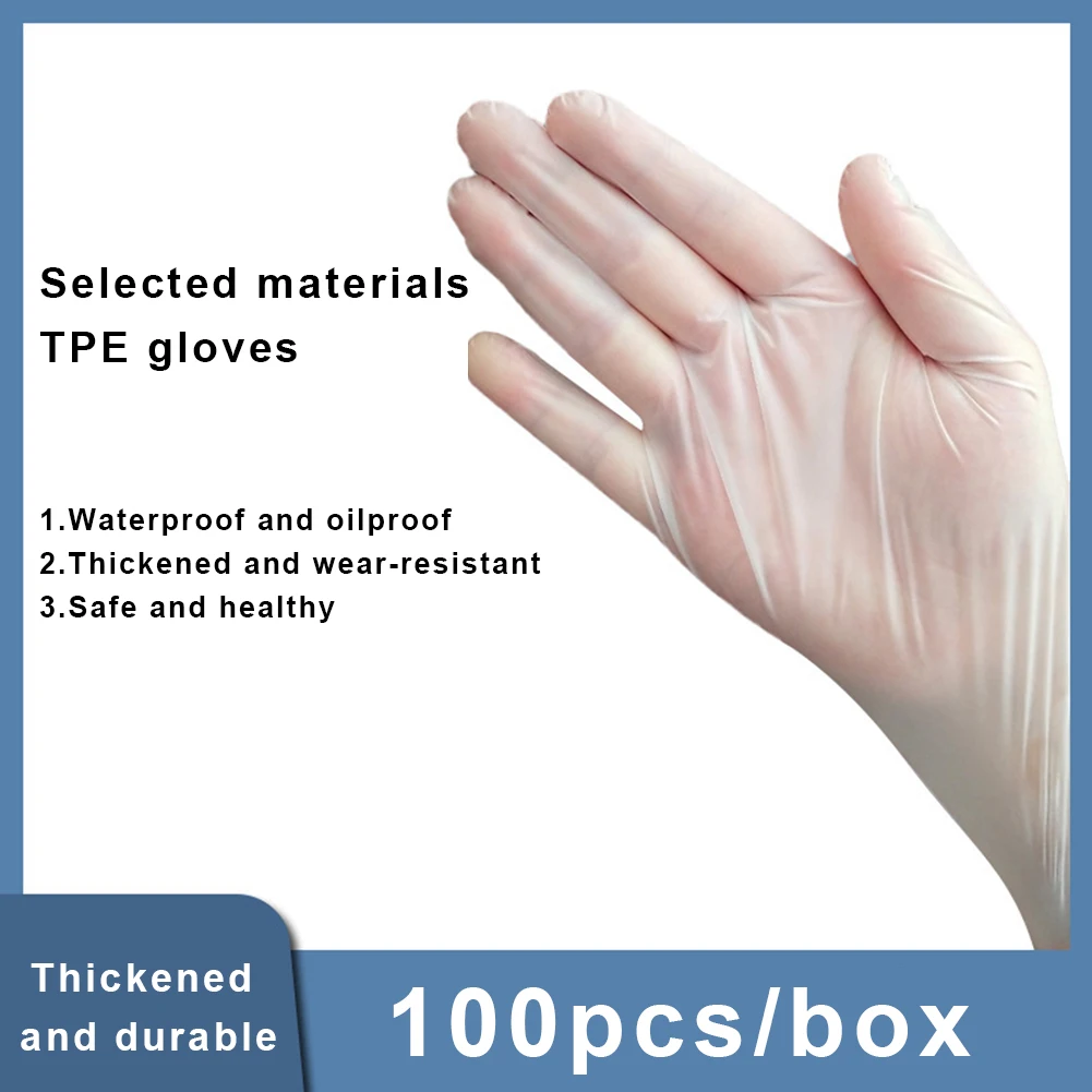 Food Processing Tpe Gloves Film Gloves 100PCS Antistatic Performance Disposable Gloves Food Grade Gloves Non-slip
Food Processing Tpe Gloves Film Gloves 100PCS Antistatic Performance Disposable Gloves Food Grade Gloves Non-slip