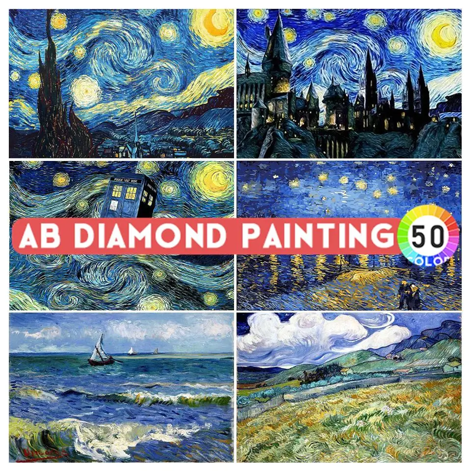 AB сверла DIY 5D алмазная живопись Ван Гог Звездная ночь набор для вышивки крестом вышивка абстрактная мозаика художественная картина ремесло домашний декор
AB сверла DIY 5D алмазная живопись Ван Гог Звездная ночь набор для вышивки крестом вышивка абстрактная мозаика художественная картина ремесло домашний декор