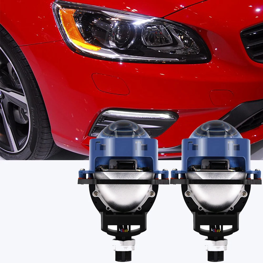 

2PCS 3 Inch Bi LED Projector Lens Headlight 65W 6000k Auto H4 H7 9005 9006 LED Lens 8000LM Headlamp Hella 3R G5 Car Light Bulbs