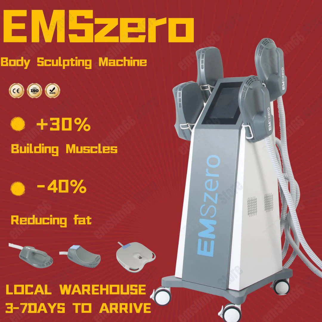 

EMSzero Loss Weight Sculpt Muscle Slimming Electromagnet 14 Tesla High Power 4 Handles Reducing Fat Body Machine Beauty Salon