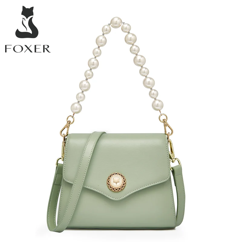 FOXER Fashion Women Small Handbag Beaded Flap Shoulder Crossbody Bag Lady Vintage Messenger Bag Split Leather Travel Purse Totes
FOXER Fashion Women Small Handbag Beaded Flap Shoulder Crossbody Bag Lady Vintage Messenger Bag Split Leather Travel Purse Totes