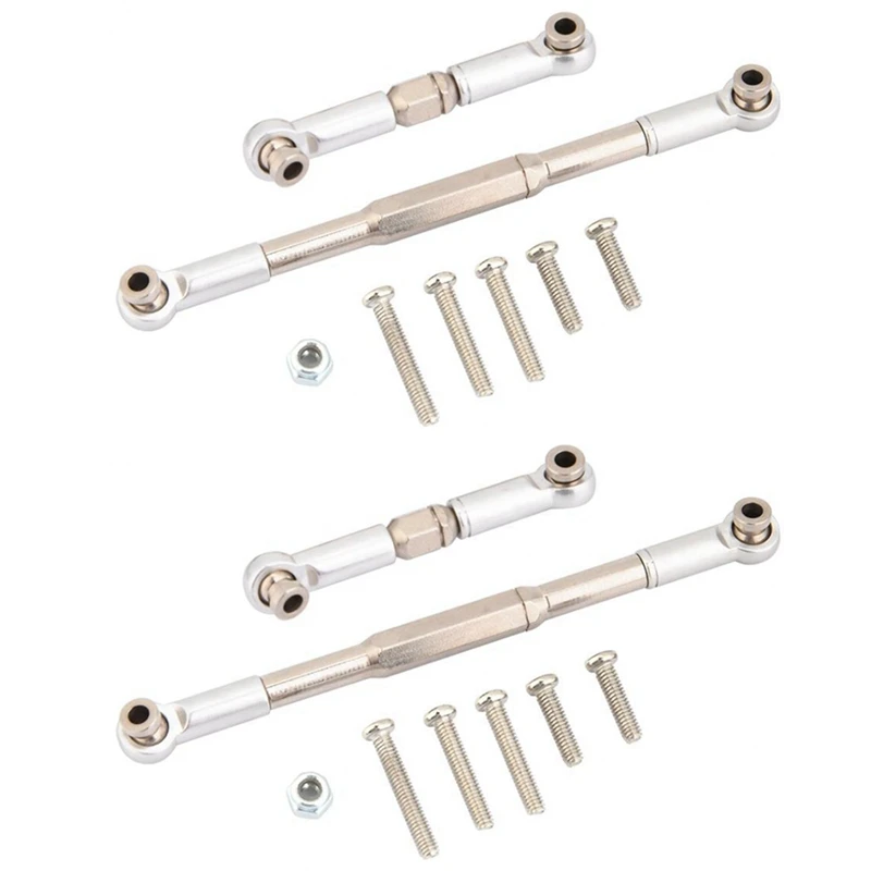 4X RC Steering Rod CNC Machining Aluminum Alloy Steering Linkage Rod Set For WPL 1608T ,Grey
4X RC Steering Rod CNC Machining Aluminum Alloy Steering Linkage Rod Set For WPL 1608T ,Grey