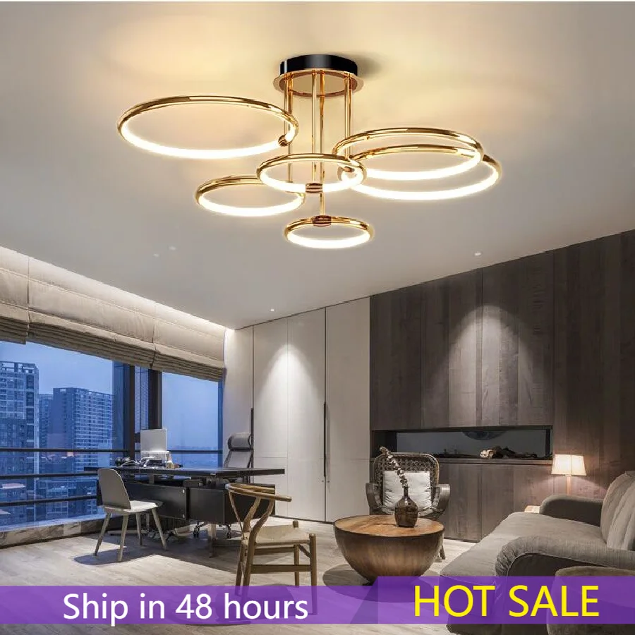 LED living room lamp new Nordic lamps modern luxury dining room bedroom ring chandelier
LED living room lamp new Nordic lamps modern luxury dining room bedroom ring chandelier
