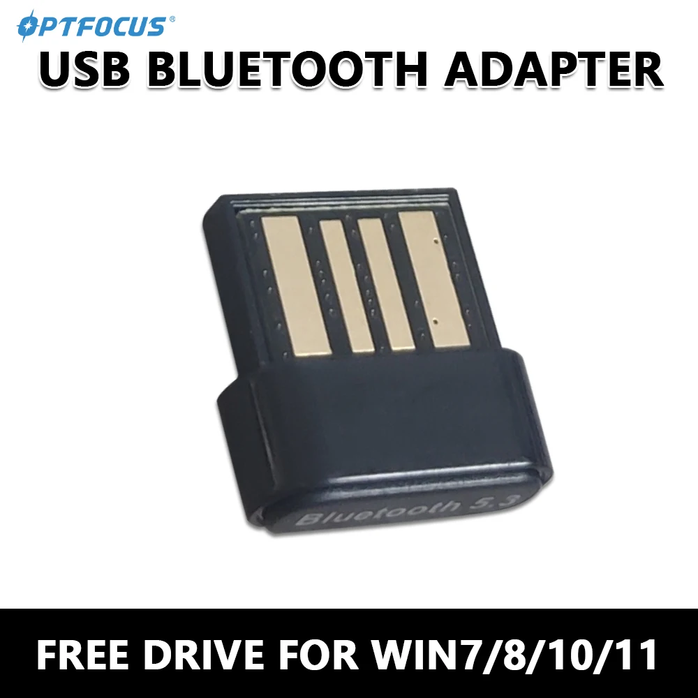 

Free Driver Nano USB Bluetooth 5.3 Wireless Adapter BT Receiver for PC laptop WIN7 8 10 11 adaptador dongle allow 7 devices