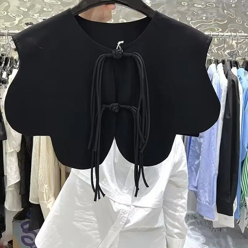 black Fake False Collar Shawl For Women Casual Summer Dress Shoulder Wraps Small Cape Sweater Lapel blouse Detachable Collar
black Fake False Collar Shawl For Women Casual Summer Dress Shoulder Wraps Small Cape Sweater Lapel blouse Detachable Collar