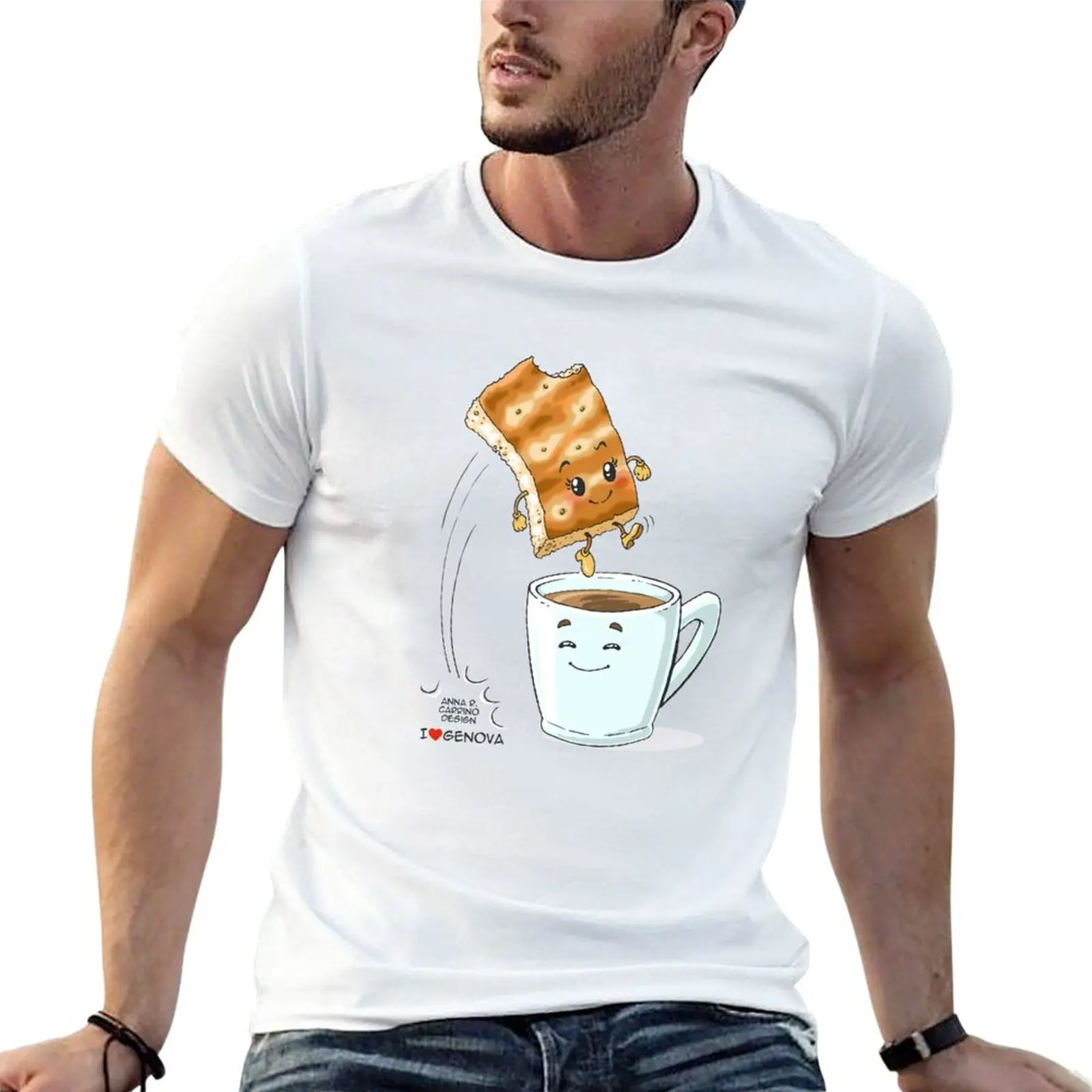New Focaccia Genovese - I love Genova T-Shirt blank t shirts korean fashion Short t-shirt men graphic t shirts
New Focaccia Genovese - I love Genova T-Shirt blank t shirts korean fashion Short t-shirt men graphic t shirts