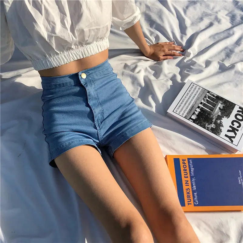 Blue Black Shorts Korean Trend Chic Vintage Solid Jeans Women’s Office Casual Thin Stretch Skinny High Waist Denim Hot Pants
Blue Black Shorts Korean Trend Chic Vintage Solid Jeans Women’s Office Casual Thin Stretch Skinny High Waist Denim Hot Pants