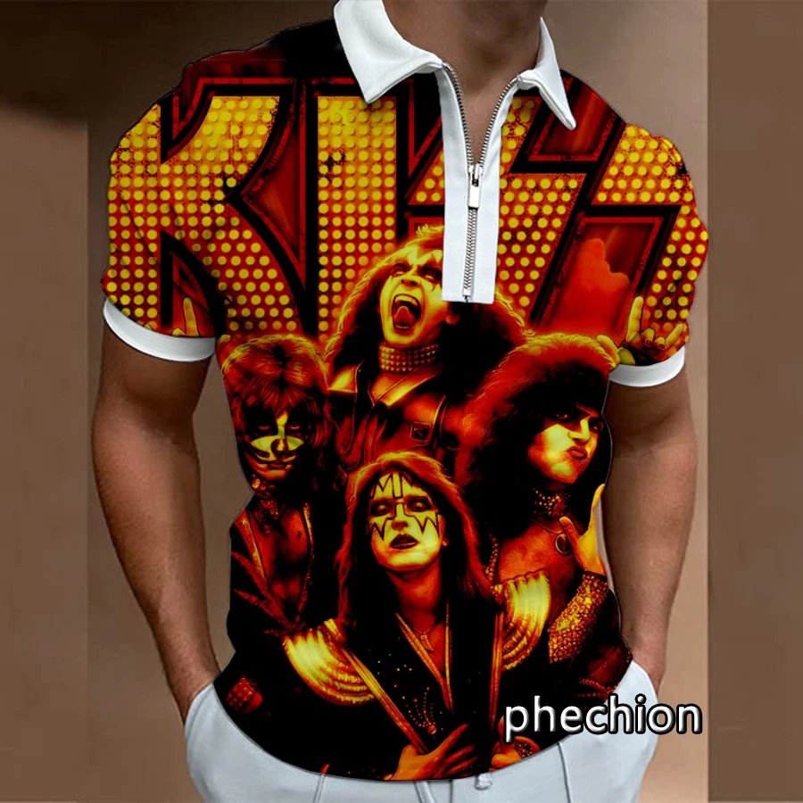 Летняя модная мужская рубашка поло phechion Kiss Band, рубашка поло с 3D принтом, мужская приталенная рубашка поло с коротким рукавом, отворотом и молнией Z05
Летняя модная мужская рубашка поло phechion Kiss Band, рубашка поло с 3D принтом, мужская приталенная рубашка поло с коротким рукавом, отворотом и молнией Z05