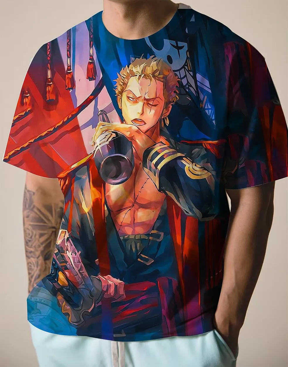 One Piece Monkey D. Luffy T-shirt Anime Cartoon Anime 3D Harajuku Graphic T-shirt For Men's Women's Unisex Adults' 3D Print 100% 
One Piece Monkey D. Luffy T-shirt Anime Cartoon Anime 3D Harajuku Graphic T-shirt For Men's Women's Unisex Adults' 3D Print 100%