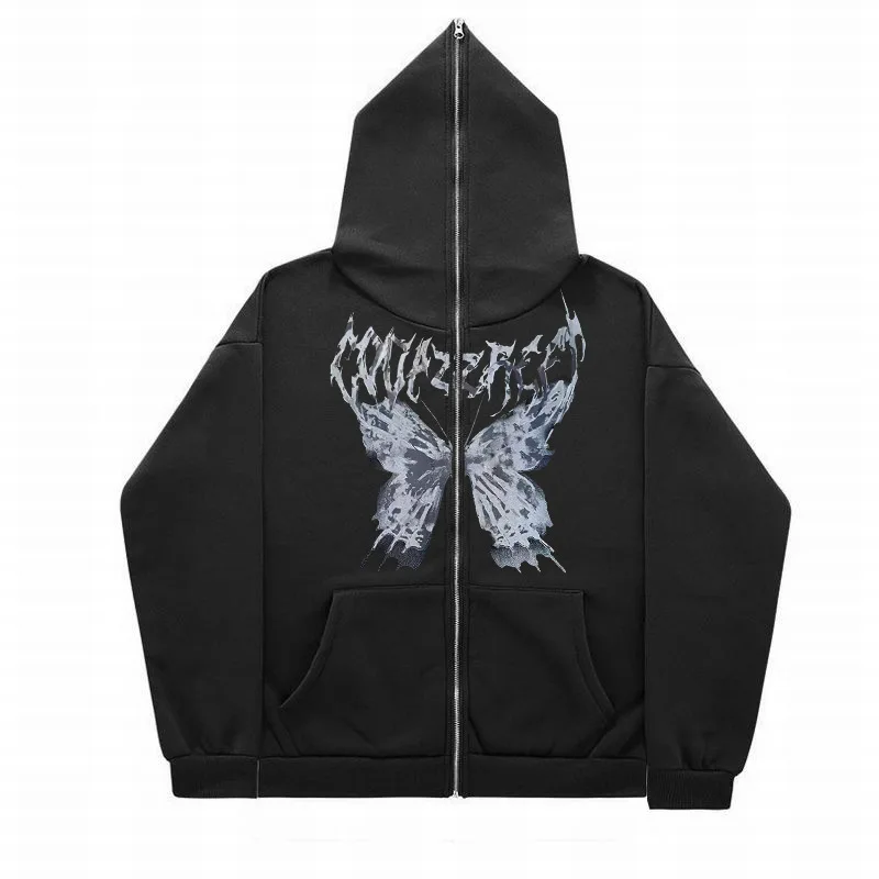 Butterfly Wings Y2K Gothic Full Face Zipper Hip Hop Hoodies&Sweatshirt Oversized Harajuk High Street Women's Streetwear Men‘s’
Butterfly Wings Y2K Gothic Full Face Zipper Hip Hop Hoodies&Sweatshirt Oversized Harajuk High Street Women's Streetwear Men‘s’