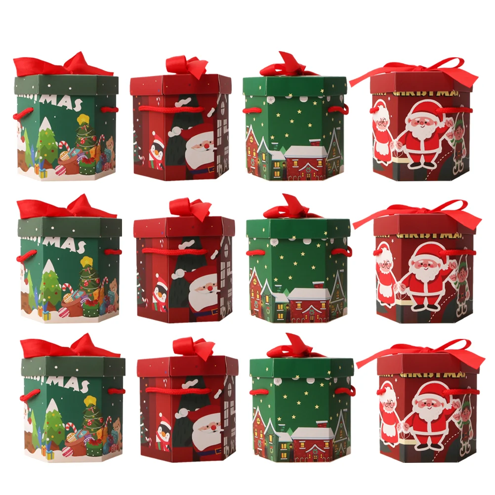 Xmas Candy Packing Boxes Christmas Themed Paper Boxes Handle Design Gift Packaging Boxes
Xmas Candy Packing Boxes Christmas Themed Paper Boxes Handle Design Gift Packaging Boxes