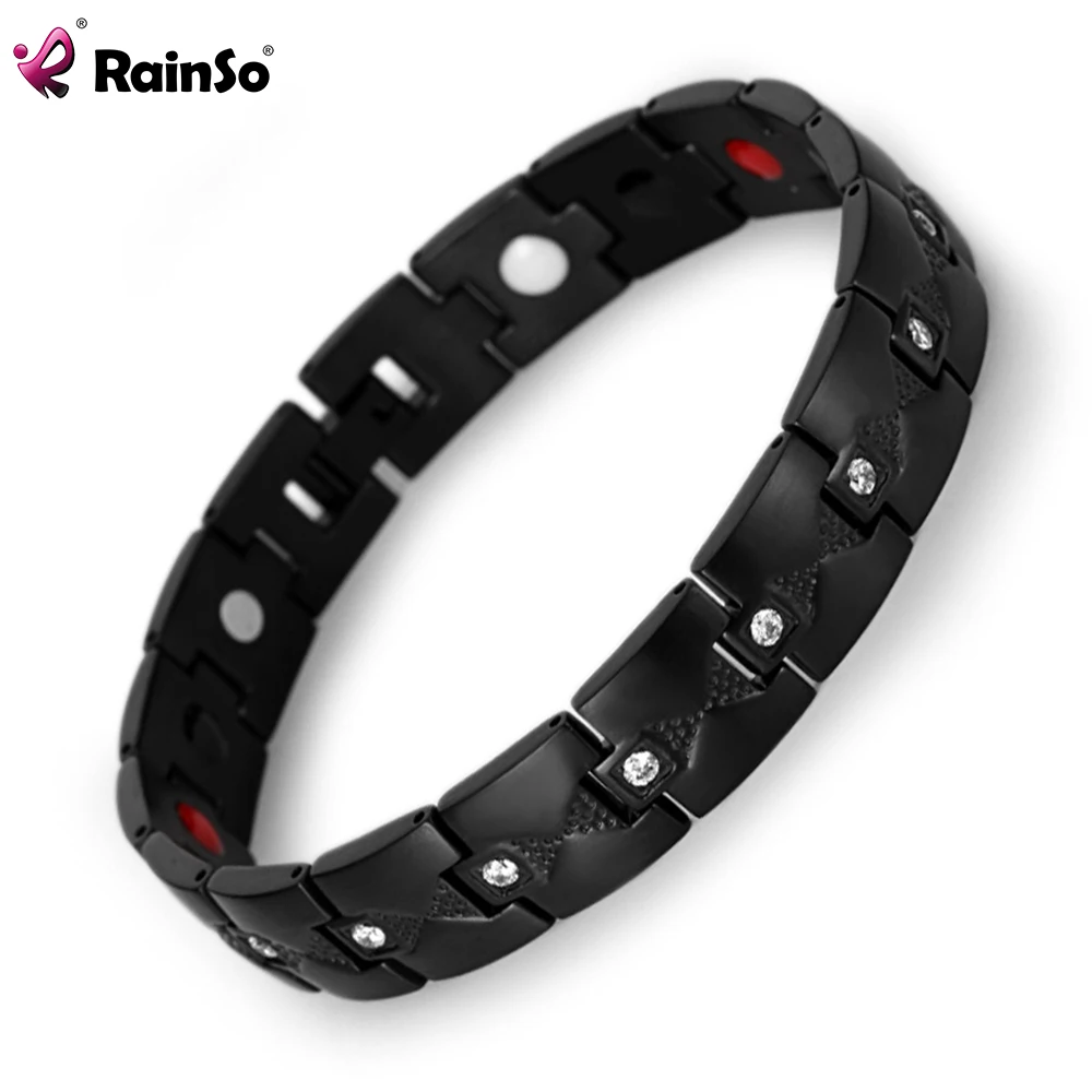 Rainso Magnetic Bracelet For Women Bio Energy Health Stainless Steel Bracele Magnet Sliming Zircon Bracelet Girls Jewelry Black
Rainso Magnetic Bracelet For Women Bio Energy Health Stainless Steel Bracele Magnet Sliming Zircon Bracelet Girls Jewelry Black