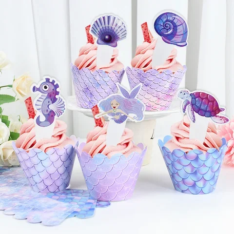 Cake Mermaid Shell Rim Turtle Seaweed Starfish Cupcake Topper Wrapper Decoration Wedding Birthday Baby Shower Ocean Party Supply
Cake Mermaid Shell Rim Turtle Seaweed Starfish Cupcake Topper Wrapper Decoration Wedding Birthday Baby Shower Ocean Party Supply
