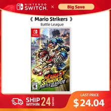 Nintendo Switch- Mario Strikers Battle League - Support TV Tabletop Handheld Official Original for Switch OLED Lite Game Card