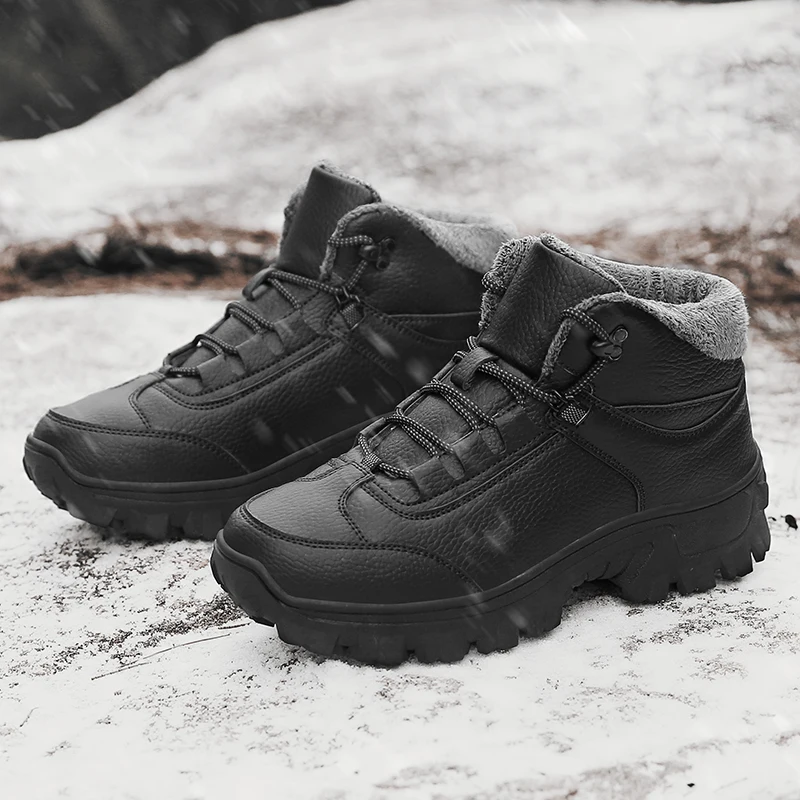 Men boots Outdoor lace up oxfords shoes fashion with fur warm snoow boots Footwear Casual Sneakers Wear Resisting Boots Man
Men boots Outdoor lace up oxfords shoes fashion with fur warm snoow boots Footwear Casual Sneakers Wear Resisting Boots Man