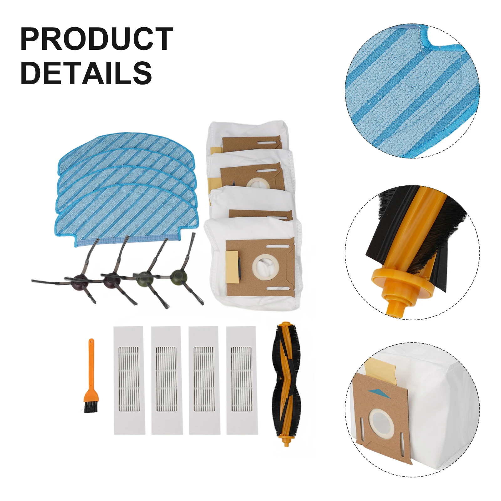 18-piece Set Deebots N10 /N10 PLUS Main Side Brushed Vacuum Robot Vacuum Cleaner Filter Mop Dust Bag Replacement Spare Parts
18-piece Set Deebots N10 /N10 PLUS Main Side Brushed Vacuum Robot Vacuum Cleaner Filter Mop Dust Bag Replacement Spare Parts