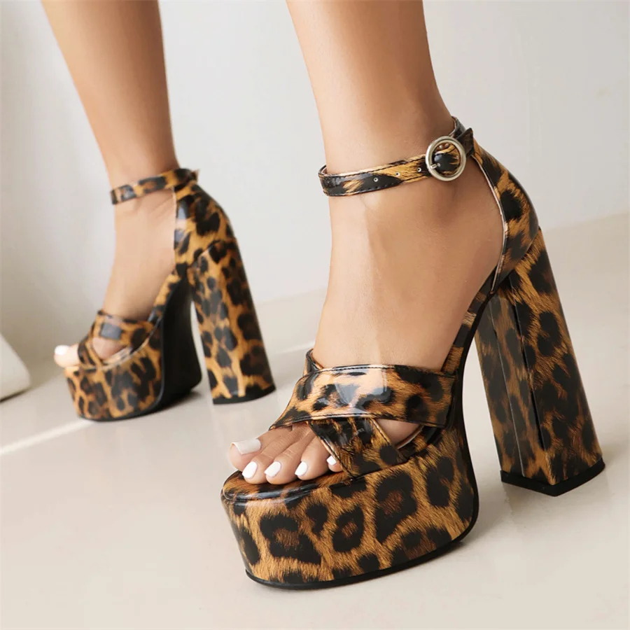 Women's Sandals 2023 Fashion Cross Fine Band Glossy Leopard Print Peep Toe High Heels Women Shoes Plus Size 43 Dropshopping
Women's Sandals 2023 Fashion Cross Fine Band Glossy Leopard Print Peep Toe High Heels Women Shoes Plus Size 43 Dropshopping