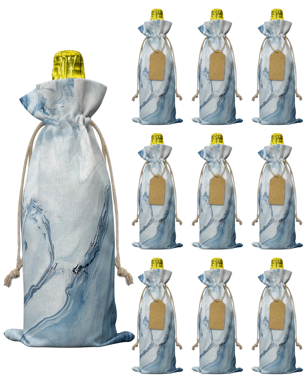 10 шт., Декоративные Чехлы для винных бутылок 
10 шт., Декоративные Чехлы для винных бутылок