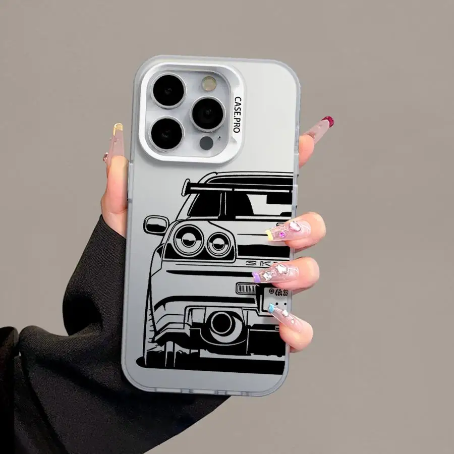 JDM Dream Car Phone Case For IPhone 16 15 14 13 12 11 Pro Max X XR XS 7 8 Plus Mini SE 2020 2022 Sports Car JDM Dream Car Phone Case For IPhone 16 15 14 13 12 11 Pro Max X XR XS 7 8 Plus Mini SE 2020 2022 Sports Car