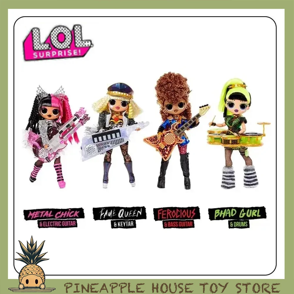 

Original LOL Surprise Doll Fashion Rock Action Figure OMG Music Big Sister High School Figurine Record Box Doll Girl's Toy Gifts