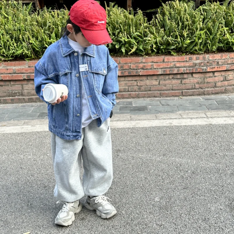 Denim Jacket Boys' Girls' Casual 2-6 Year Old Children's Polo Spring Autumn Long Sleeve Jacket Children's Loose Top ZB Coats
Denim Jacket Boys' Girls' Casual 2-6 Year Old Children's Polo Spring Autumn Long Sleeve Jacket Children's Loose Top ZB Coats