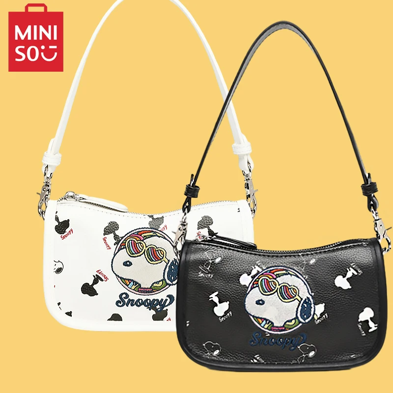 Miniso Snoopy Shoulder Bag Cartoon Lady Pu Casual Embroidered Bag Female Summer Cross-body Bag Women Outdoor Storage Bag
Miniso Snoopy Shoulder Bag Cartoon Lady Pu Casual Embroidered Bag Female Summer Cross-body Bag Women Outdoor Storage Bag