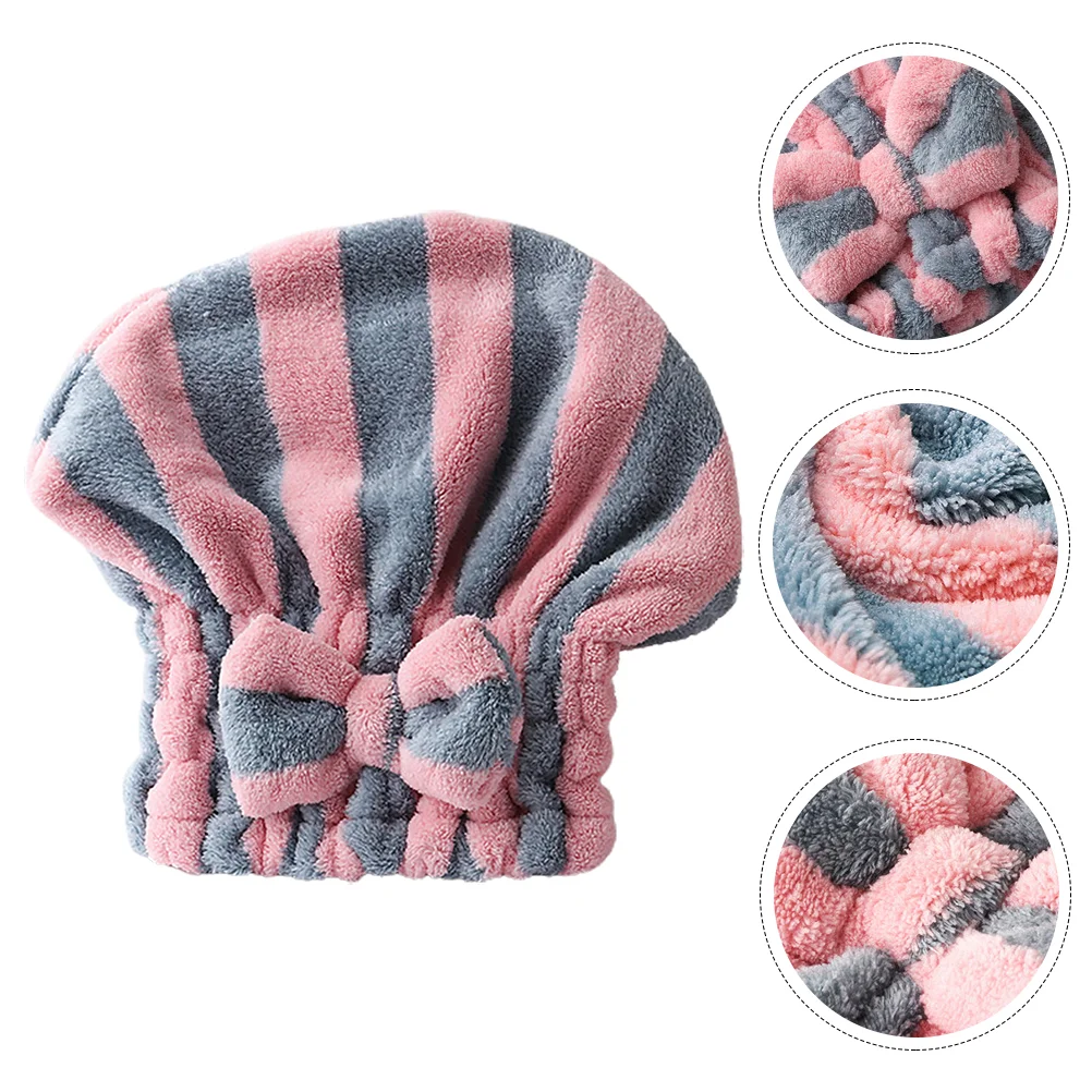 Striped Dry Hair Cap Shower Caps Wrapping Bathroom Supplies Bathing Absorbent Fiber
Striped Dry Hair Cap Shower Caps Wrapping Bathroom Supplies Bathing Absorbent Fiber