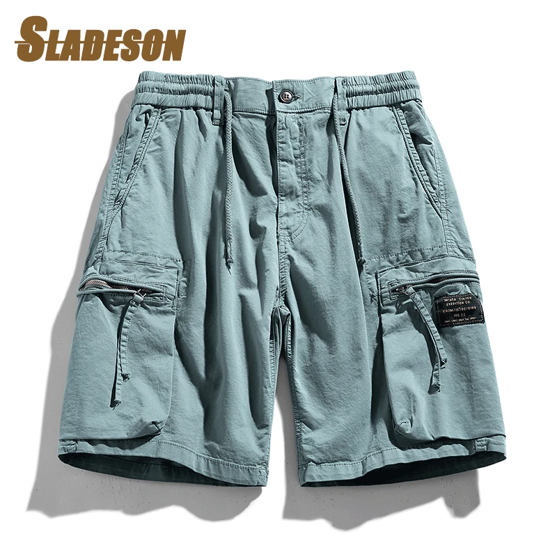 Spring Summer Cargo Shorts Men Loose Streetwaer Big Pockets Safari Style Casual Jogger Fashion Short Pants Cotton Men's overalls
Spring Summer Cargo Shorts Men Loose Streetwaer Big Pockets Safari Style Casual Jogger Fashion Short Pants Cotton Men's overalls