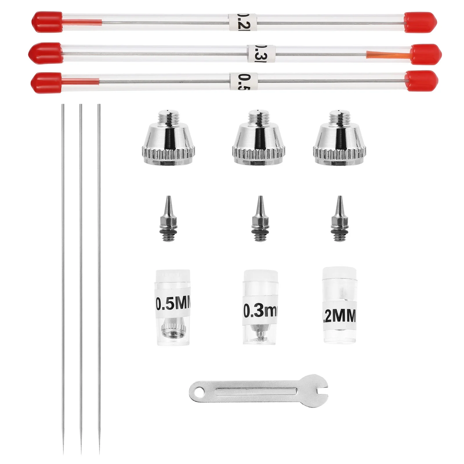 Airbrush Accessories Decked Nozzle and Needle Replacement Cake Cap Alloy Sprayer Part
Airbrush Accessories Decked Nozzle and Needle Replacement Cake Cap Alloy Sprayer Part