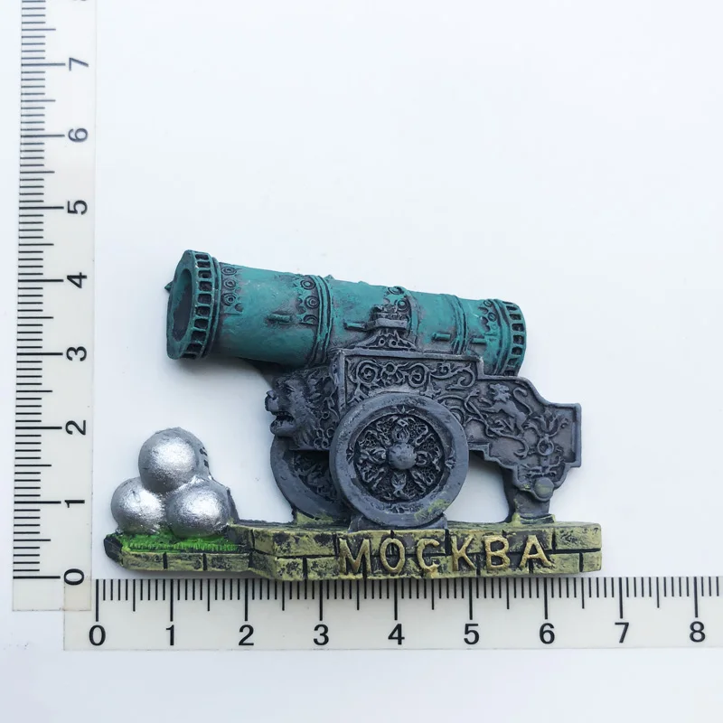 

Moscow Cannon Creative Fridge Magnet Cultural Landscape Resin Message Stickers Tourism Souvenir Decoration Crafts