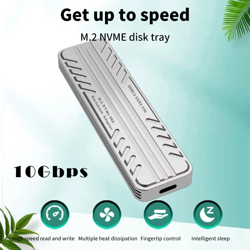 Внешний корпус для твердотельного накопителя M.2 NVMe 10 Гбит/с, корпус для SSD-накопителя, адаптер, корпус для мобильного жесткого диска для SSD 2230/2242/2260/2280
Внешний корпус для твердотельного накопителя M.2 NVMe 10 Гбит/с, корпус для SSD-накопителя, адаптер, корпус для мобильного жесткого диска для SSD 2230/2242/2260/2280
